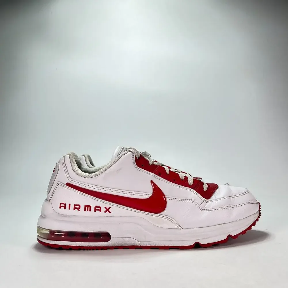 Nike Air Max LTD 3 White University Red Low Top Sneakers 687977-160 Mens Size 14